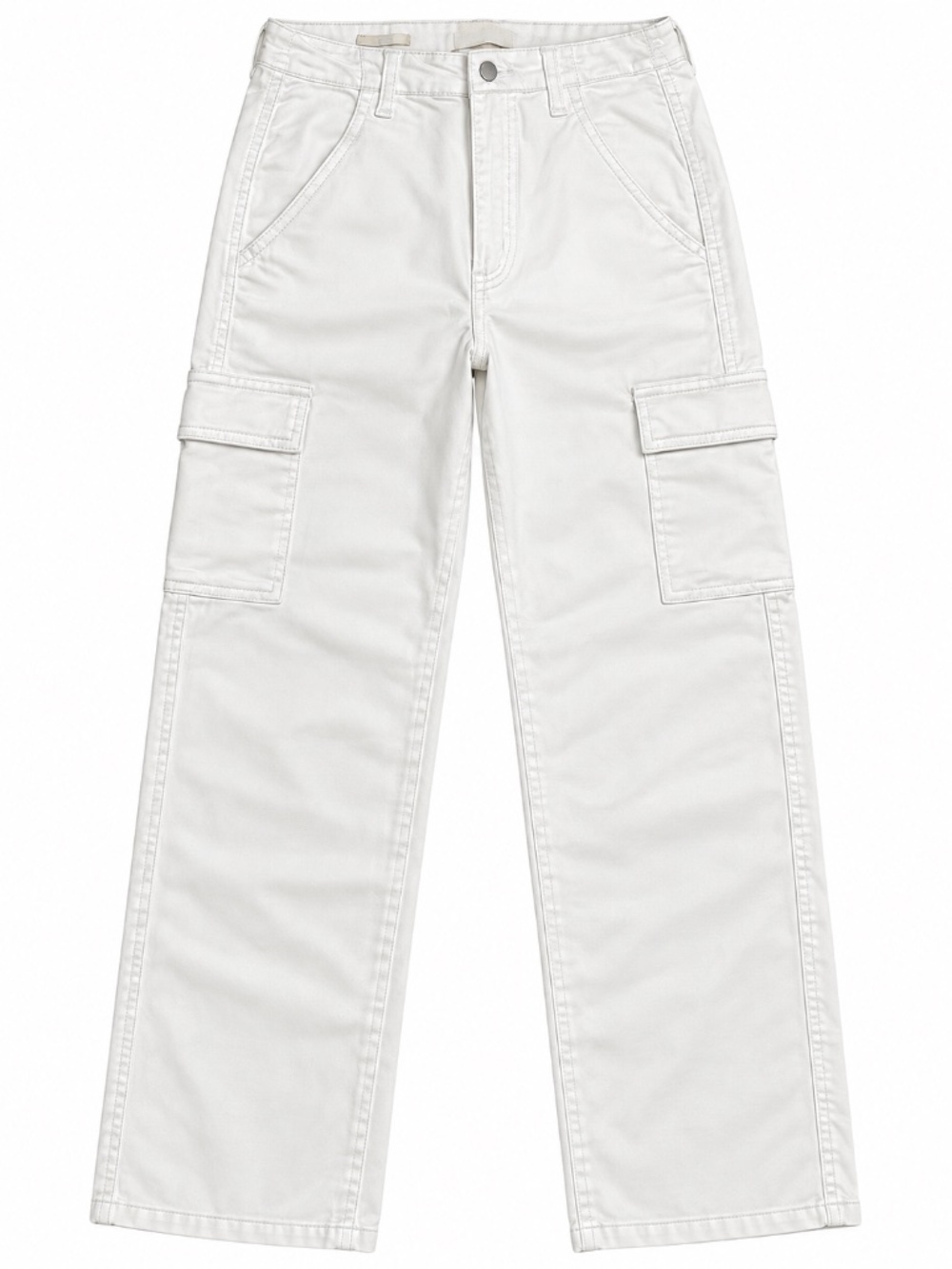 Universal Thread White Boyfriend Cargo Pants Size 0/R